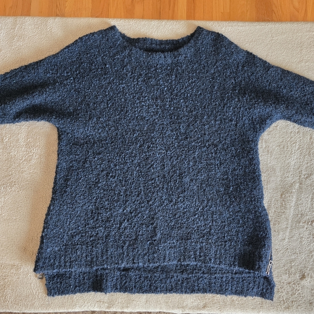 Zadig & Voltaire Athina Ma Oversized Textured Knit Wool Blend Sweater One Size - Picture 5 of 14